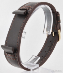 Heavy leather full strap wrist watch band, in various color & style options