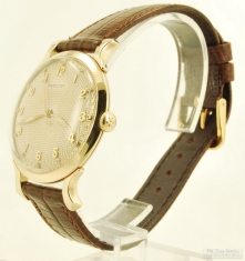Hamilton 18J adj. grade 748 wrist watch #CY1855, heavy 10k gold "Coleman" round Hamilton case