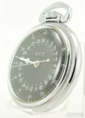 Hamilton 16S 22J adj. 6p grade 4992B military 24-hour display pocket watch #4C141271, WBM Star case