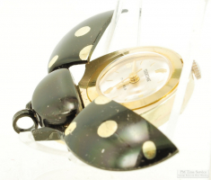 Teentime 17J ladies' pendant watch, whimsical YBM case frame in the shape of a ladybug's body