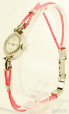 Zodiac 17J grade 18A ladies' wrist watch, lovely WGF & SS oval case with an 8-sided bezel