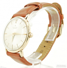 Hamilton 18J adj. grade 736 Masterpiece wrist watch, case #R547176, YGF "Stormking VII" WR case
