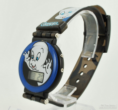 Casper by Hopeind quartz wrist watch with digital display time & date, plastic round thin-model case
