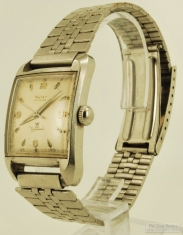 Wyler 17J Incaflex Dynawind automatic (self-winding) wrist watch, smooth polish WBM rectangular case