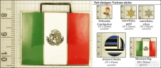 Assorted decorative fobs, various designs with strap, key chain, & watch chain options