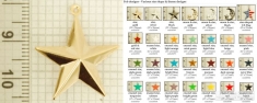 Star-shaped decorative fobs, various strap, key chain, watch chain & jewelry finishing options