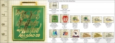 New York railroad decorative fobs, various designs with strap, key chain, & watch chain options
