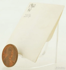 1960 Lincoln Head Memorial $0.01 (one cent penny) US coin, circulated, "Extra Fine" condition