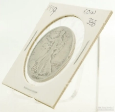 1939 Walking Liberty $0.50 (fifty cent) US Coin, circulated, "Good" condition