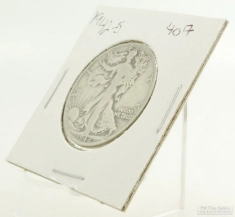 1942-S Walking Liberty $0.50 (fifty cent) US Coin, circulated, "Average" condition