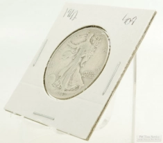 1942 Walking Liberty $0.50 (fifty cent) US Coin, circulated, "Good" condition