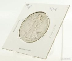 1941 Walking Liberty $0.50 (fifty cent) US Coin, circulated, "Good" condition