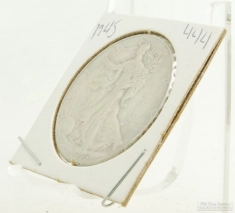 1945 Walking Liberty $0.50 (fifty cent) US Coin, circulated, "Good" condition