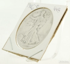 1946-D Walking Liberty $0.50 (fifty cent) US Coin, circulated, "Good" condition