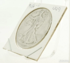 1946-D Walking Liberty $0.50 (fifty cent) US Coin, circulated, "Good" condition