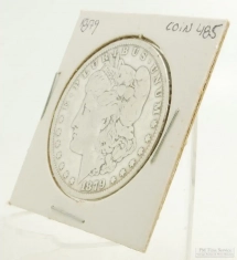 1879 Morgan Dollar $1.00 US Coin, circulated, "Good" condition