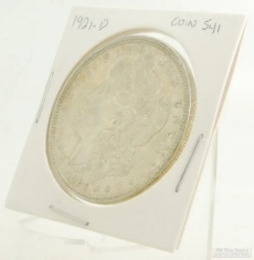 1921-D Morgan Dollar $1.00 US Coin, circulated, "Fine" condition