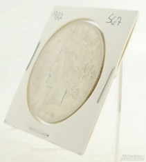 1922 Peace Dollar $1.00 US Coin, circulated, "Good" condition