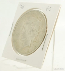 1925 Peace Dollar $1.00 US Coin, circulated, "Good" condition