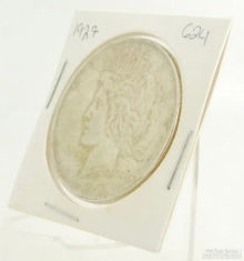 1927 Peace Dollar $1.00 US Coin, circulated, "Average" condition