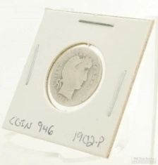 Barber $0.10 (ten cent) dime US Coins, circulated, various dates & mintages