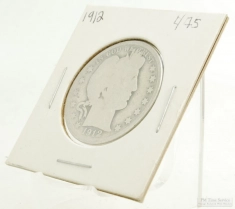 Barber (aka. Liberty Head) $0.50 (fifty cent) US Coins, circulated, various dates & mintages