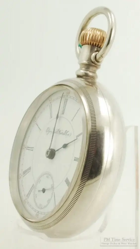 HP1201: Elgin 18S 15J G.M. Wheeler grade 44 pocket watch #3665609