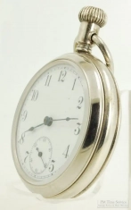 Knickerbocker (unmarked) 16S 1J "dollar watch" pocket watch, heavy WBM friction fit case