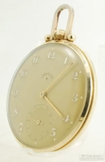 Elgin 12S 21J adj. 8p grade 543 pocket watch #I638013 (54638013), thin model YGF Elgin case