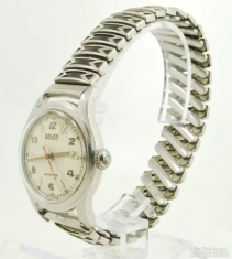 Gruen 17J Precision Veri-Thin grade 460SS automatic wrist watch #IC67965, round WBM & SS WR case