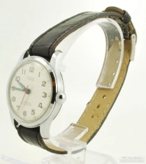 Camy 17J grade POY wrist watch, heavy smooth polish WBM & SS round water-resistant case