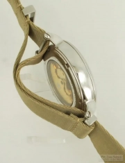 Perpetual 20J Regulator automatic wrist watch, heavy SS round WR display case, fancy dial