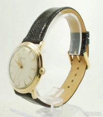 Gruen 17J Precision grade 480SS automatic wrist watch, elegant YGF & SS round WR case, boxed