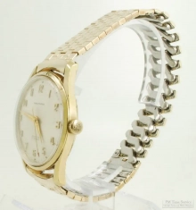 Waltham (Swiss) 17J grade LT69 wrist watch, elegant YBM & SS round WR case, with Waltham box