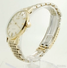 Omega 17J adj. 2p Semaster DeVille grade 550 automatic wrist watch #20314088, 14k WR case, with box