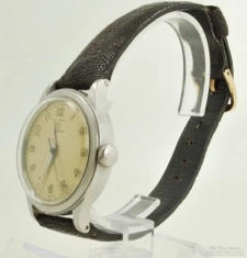 Omega 16J cal. 30T2 SC wrist watch #10225183, heavy round SS WR case with "U.S. Army" markings, box