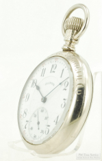 Illinois 16S 17J adj. grade 305 pocket watch #3877241, impressive WBM GB&B salesman's display case