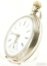 Albert Buser & Co. 40mm 6J PS pocket watch, case #523331, handsome .800 hallmarked silver HB&B case