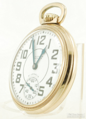 Waltham 16S 21J LS adj. grade No. 1621 Premier pocket watch #30706962, YGF Premier model SB&B case