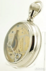 Rockford 18S 15J LS adj. grade 87 pocket watch #346473, heavy WBM salesman's display case
