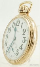 Illinois 16S 21J LS adj. 6p Bunn Special pocket watch #4295286, heavy YGF SB&B engraved case