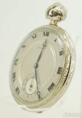 Howard (Keystone) 12S 17J adj. 3p series 7 pocket watch #1356131, thin-model WGF Howard HB case