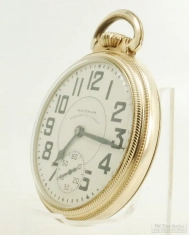 Waltham 16S 23J LS adj. 8p Vanguard grade No. 1623 pocket watch #33768231, heavy YGF Star SB&B case