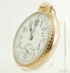 Elgin 16S 21J LS adj. 5p B.W. Raymond grade 478 pocket watch #28231653, SWC (Star) YGF SB&B case