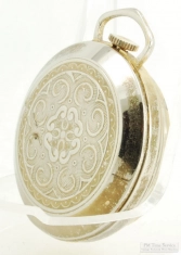 Bernard Schaffel 27mm 1J Webster grade SZL ladies' pocket watch, YBM engraved case, fancy bezel