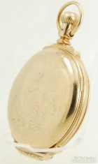 Elgin 6S 7J LS HCM grade 95 ladies' pocket watch #2942237, modified YGF HB&B box-hinge case