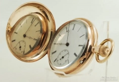 Onésime Molière 40mm 16J LS ladies' pocket watch #12016, impressive YGF fully engraved HC