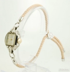 J. Weber - Chopard 17J Landau ladies' wrist watch, elaborate WBM & SS case with angled corners