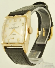 Elgin 17J adj. grade 683 wrist watch, YGF & SS case, Continental advertising, boxed