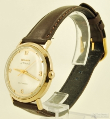 Bulova 23J automatic (self-winding) wrist watch, elegant YGF & SS round water-resistant case